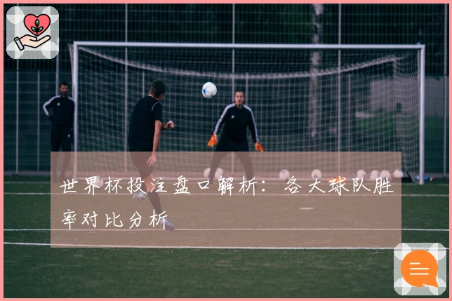 世界杯投注盘口解析:各大球队胜率对比分析
